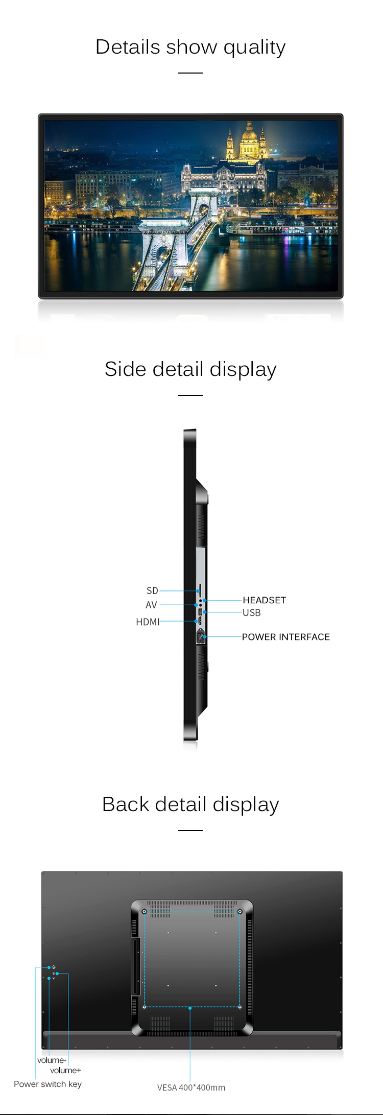 Wall Mounted Android Digital Signage Player with FHD resolution